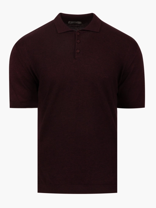 Pánská polokošile PETER vínová