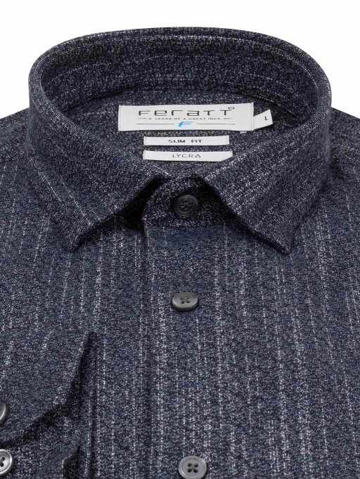 Košile COMFORT SLIM navy