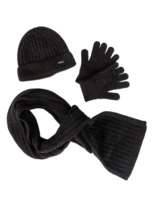 Pletený set H 2503 černý