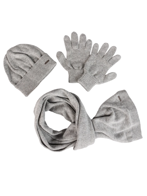 Pletený set H 2501 šedá