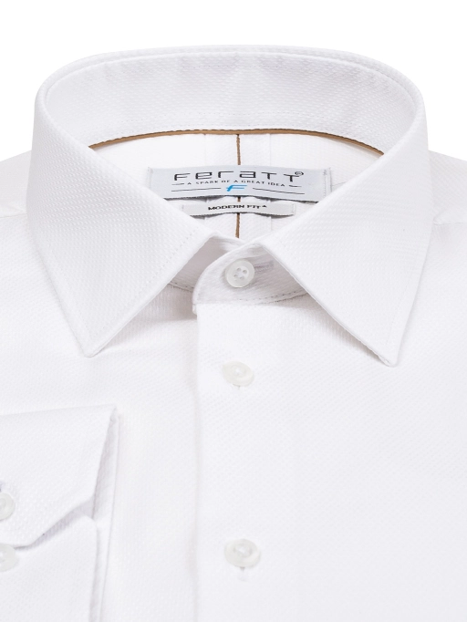 Košile F-LINE LUX V MODERN bílá