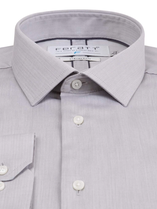 Pánská košile F-LINE LUX TAILORED šedá