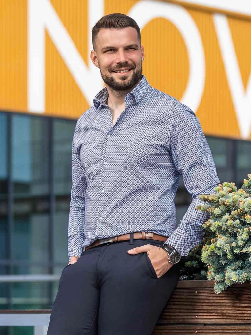 Pánská košile ALEJANDRO SLIM modrá vzor