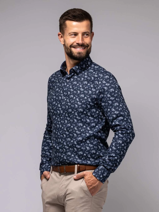 Pánská košile CAPRI SLIM tmavě modrá náhledový obrázek 1