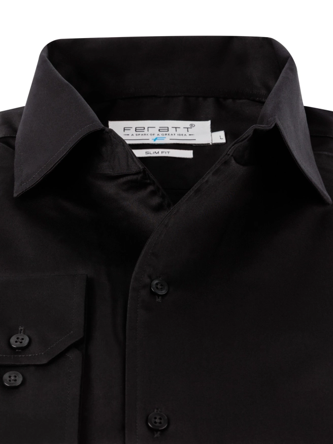 Pánská košile COLIN SLIM FIT černá náhledový obrázek 1