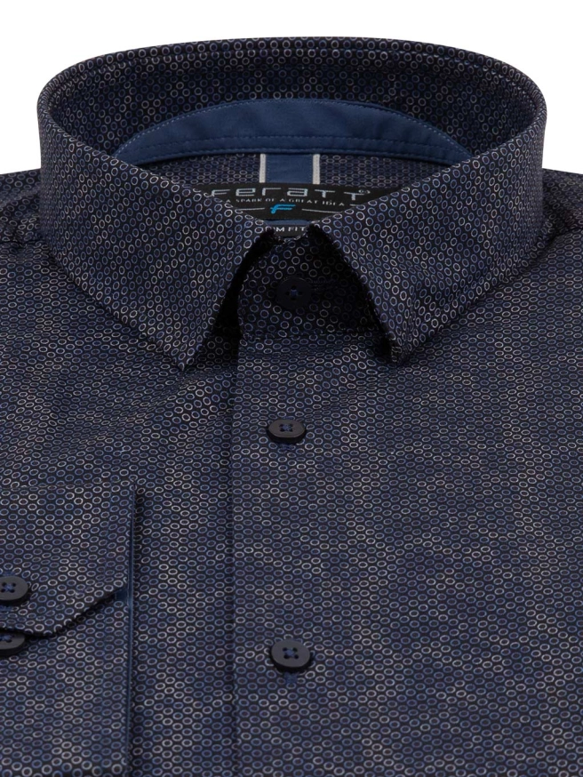 Pánská košile MILANO SLIM navy náhledový obrázek 2
