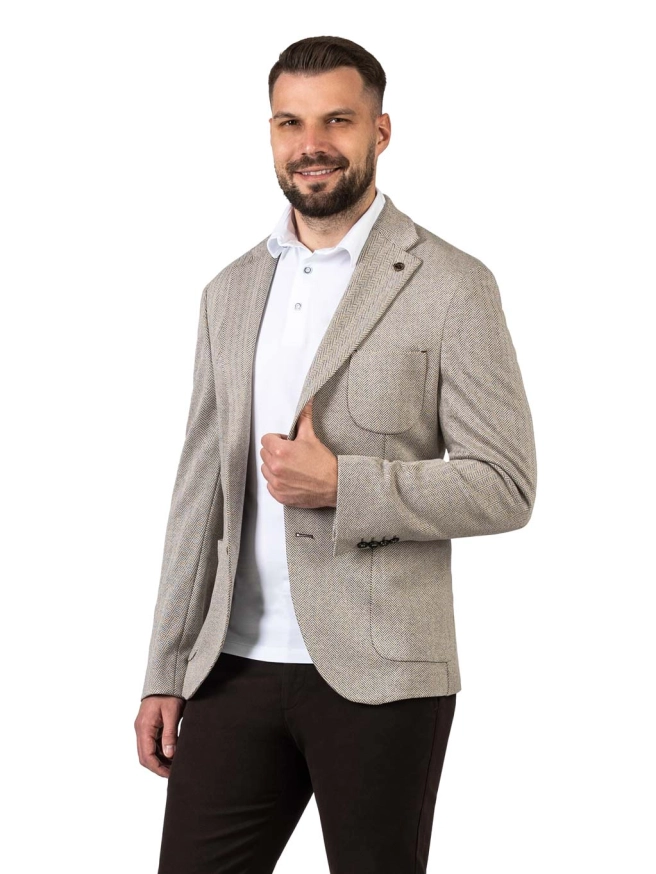 Pánské sako BOGARD světle šedé náhledový obrázek 5