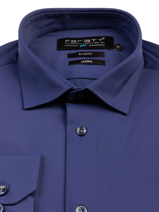 Pánská košile PERFORMANCE SLIM navy náhledový obrázek 1
