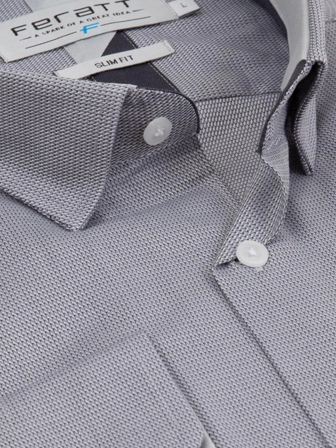 Pánská košile PERFECT SLIM šedá náhledový obrázek 5