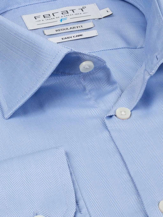 Košile EASY IRON REGULAR modrá náhledový obrázek 3