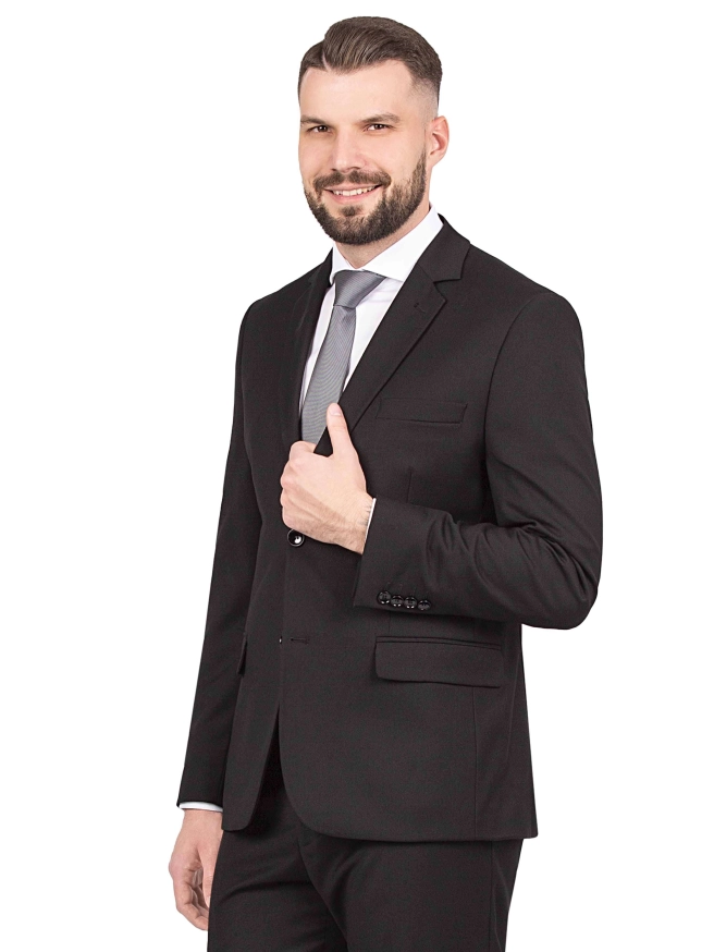 Pánský oblek THOR - černý náhledový obrázek 5
