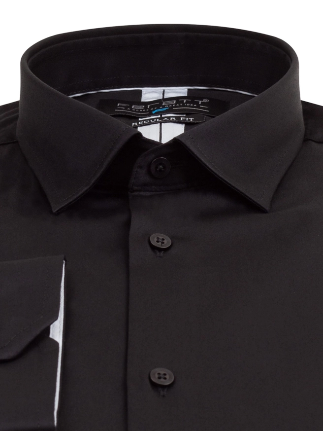 Pánská košile FERATT CONOR REGULAR fit black náhledový obrázek 1