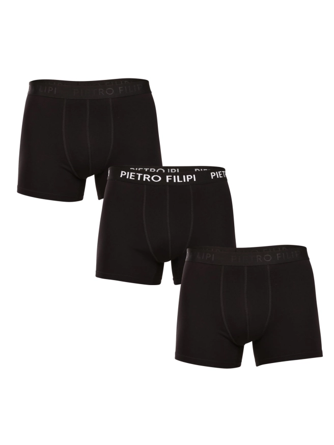 3PACK černé boxerky náhledový obrázek 1