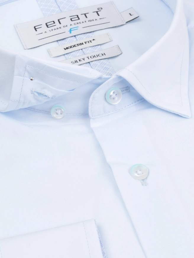 Pánská košile SILKY MODERN světle modrá náhledový obrázek 3