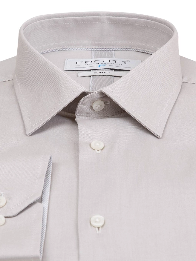 Pánská košile F-LINE NON IRON SLIM šedá náhledový obrázek 1